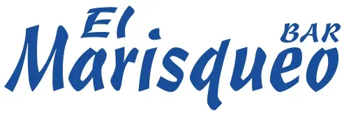 Logo for "El Marisqueo Bar" in blue script.