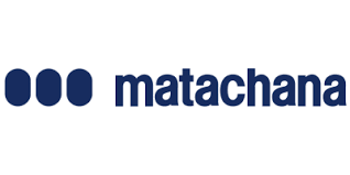 Logotipo azul oscuro con tres óvalos conectados seguidos de la palabra