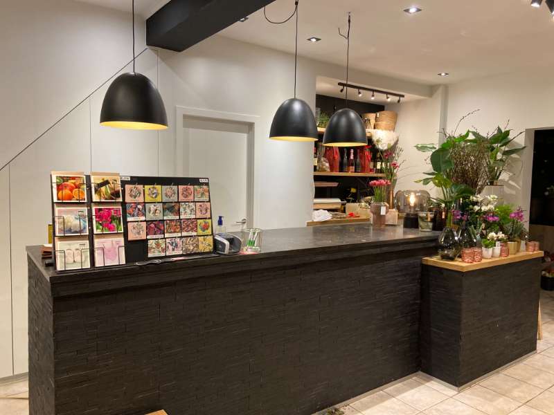 De toonbank van Callas Bloemen