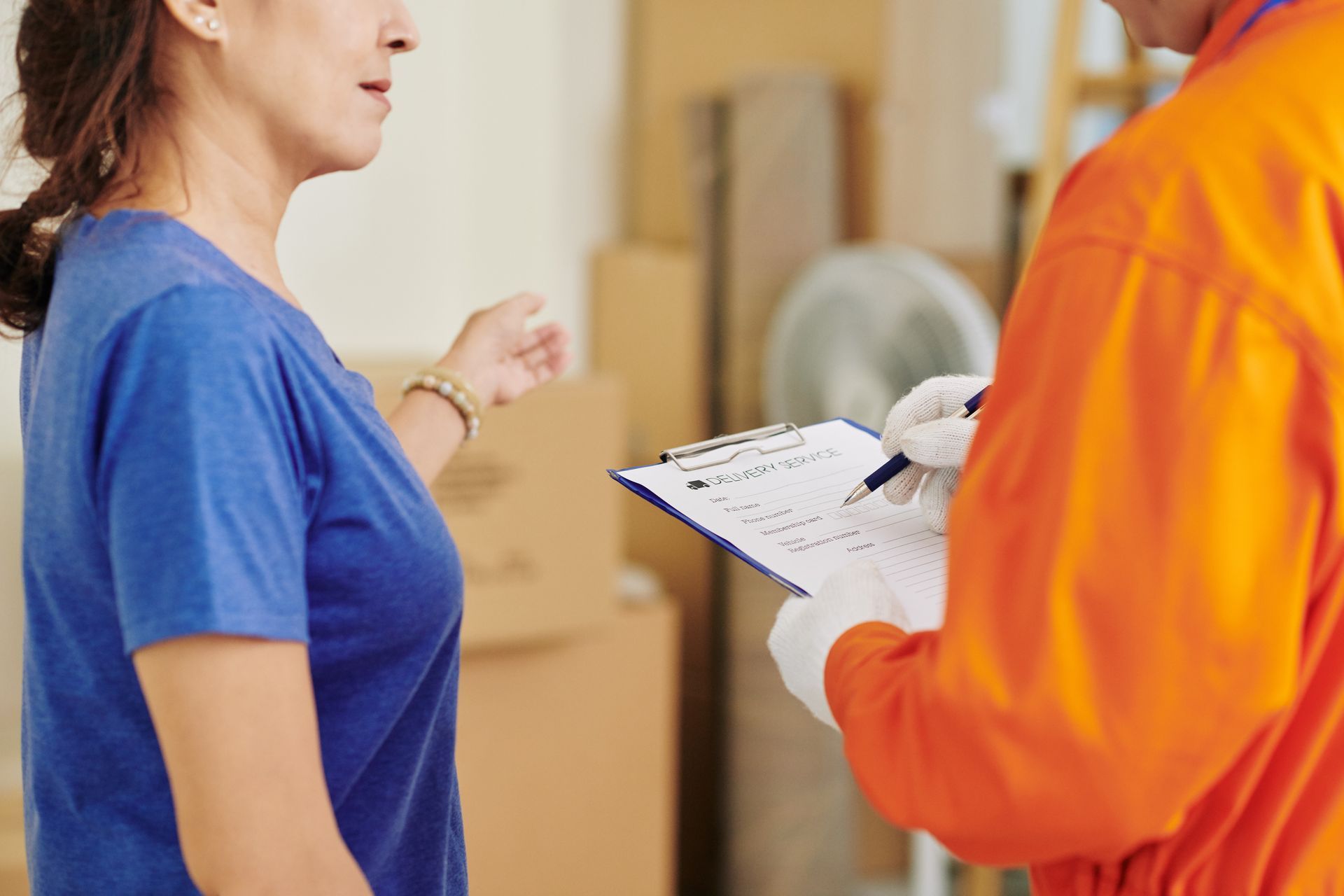 Préparation d'un déménagement d'entreprise