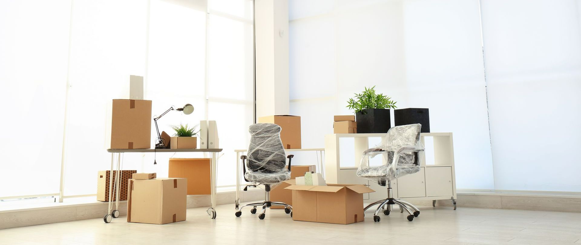 Déménagement de fournitures d'entreprise