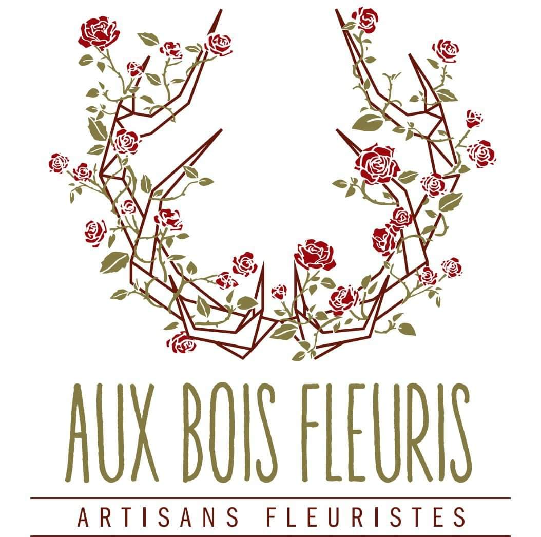 Logo Aux Bois Fleuris, artisan fleuriste