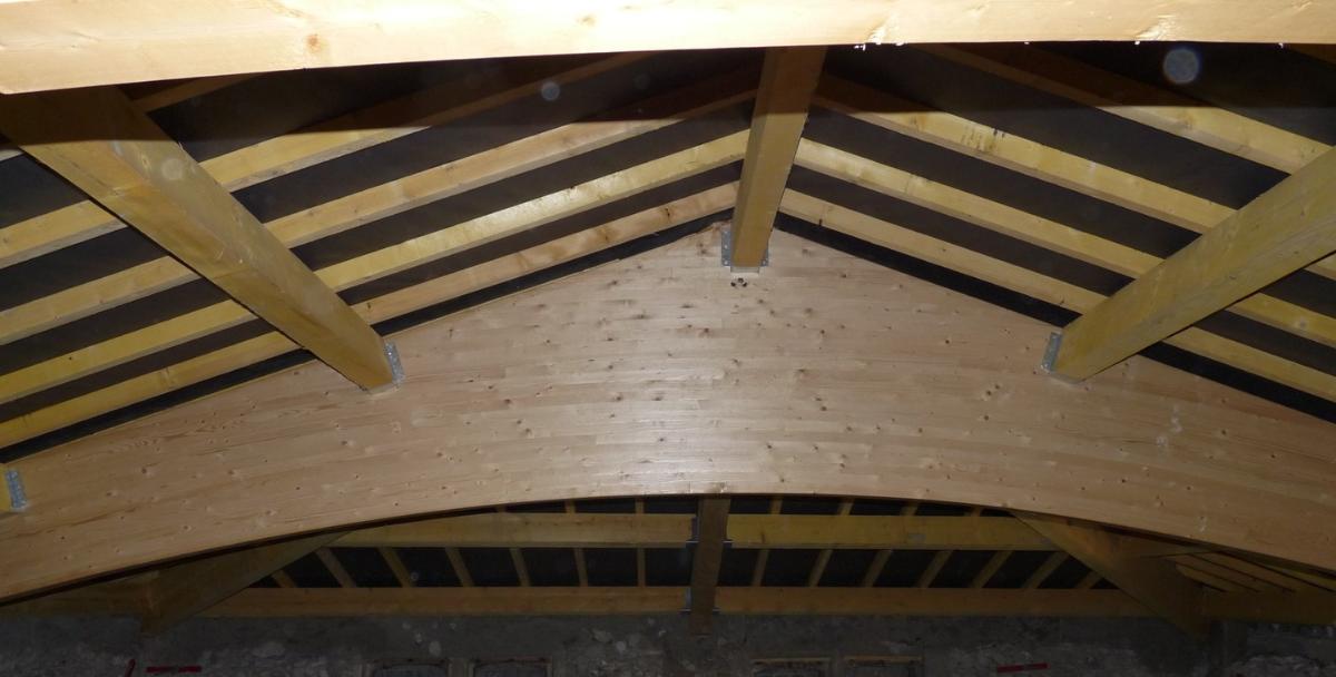 Poutre Galbée en lamellé collé