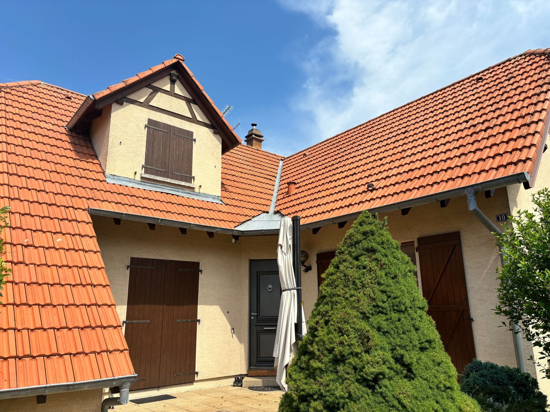 Après nettoyage de toiture