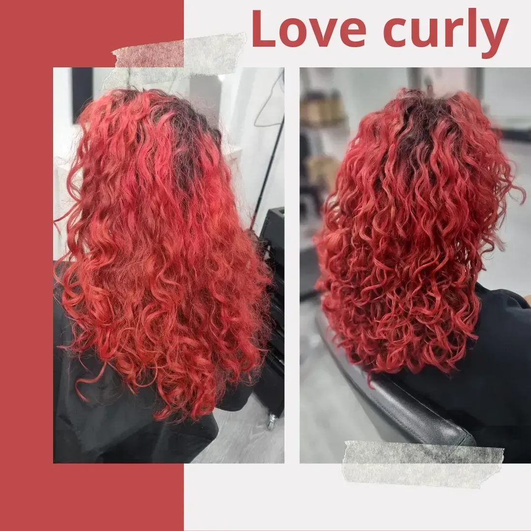 Dos fotografías una al lado de la otra que muestran la parte posterior de la cabeza