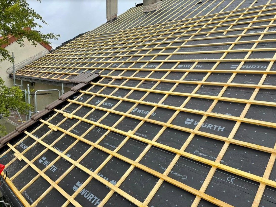 Isolation thermique par l'extérieur d'un grand toit