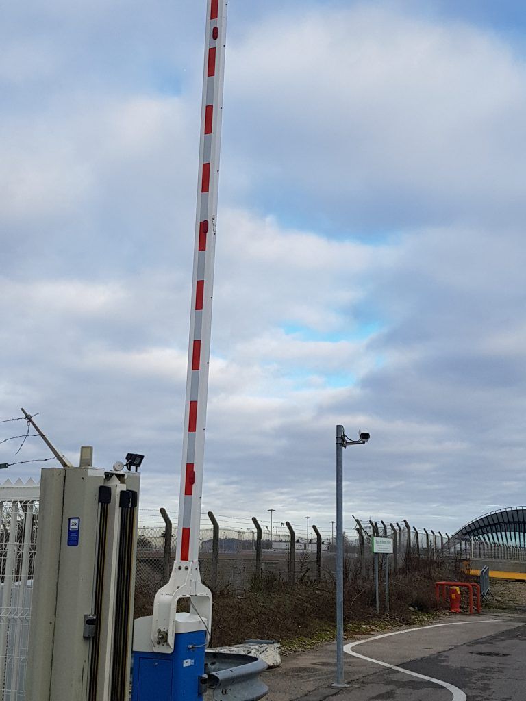 Une barrière levée