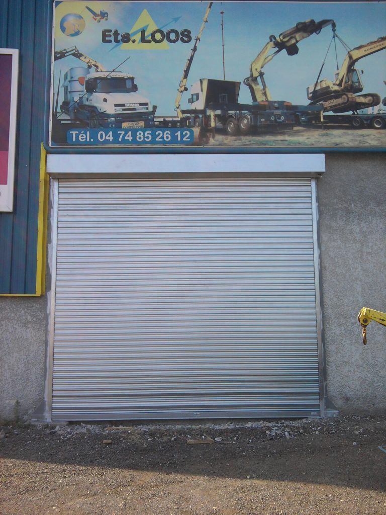 Rideau métallique fermé