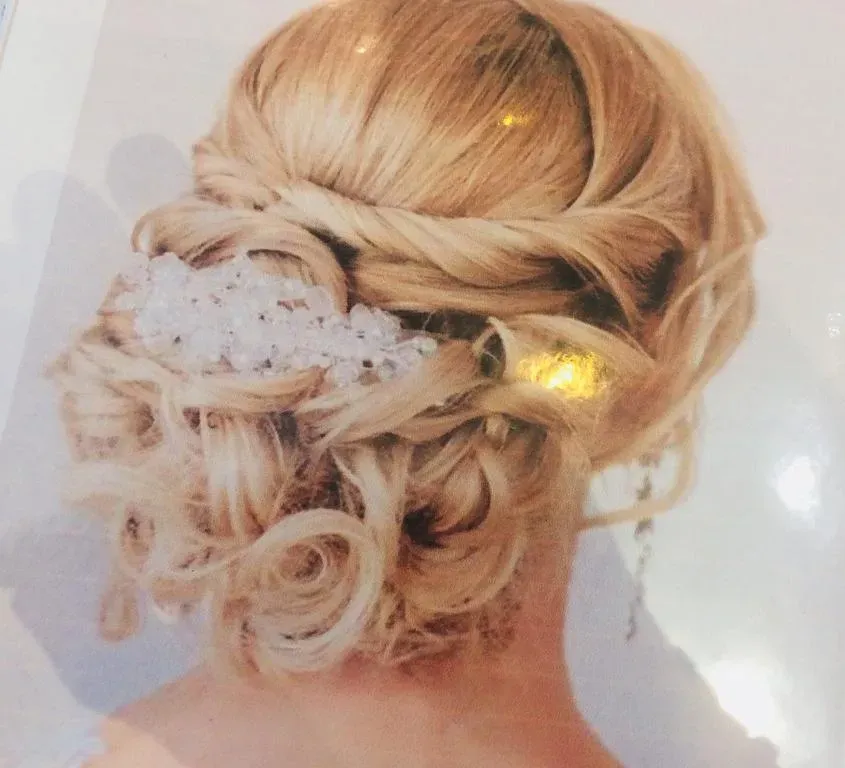 Chignon élaboré pour mariée