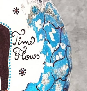 Bild vom Stein Time Flows