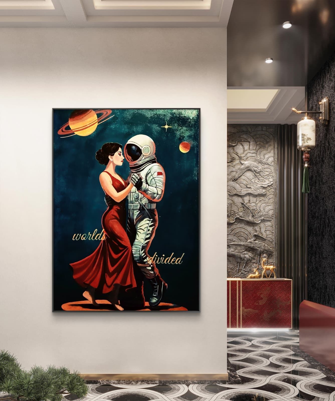 Leinwand worlds divided