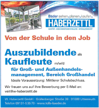 Eine Anzeige für ein Unternehmen, das Mitarbeiter sucht