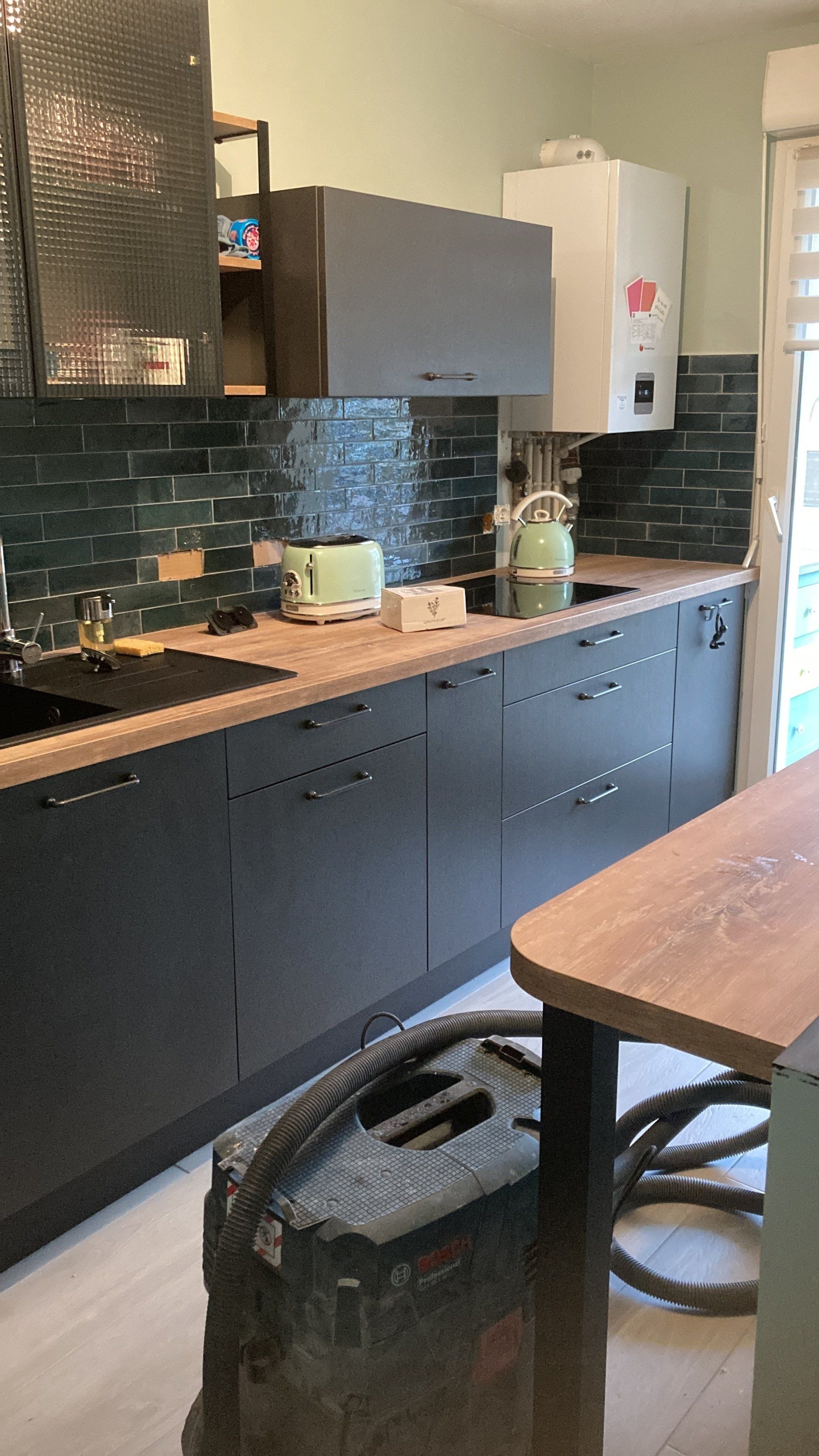 Carrelage mural dans cuisine