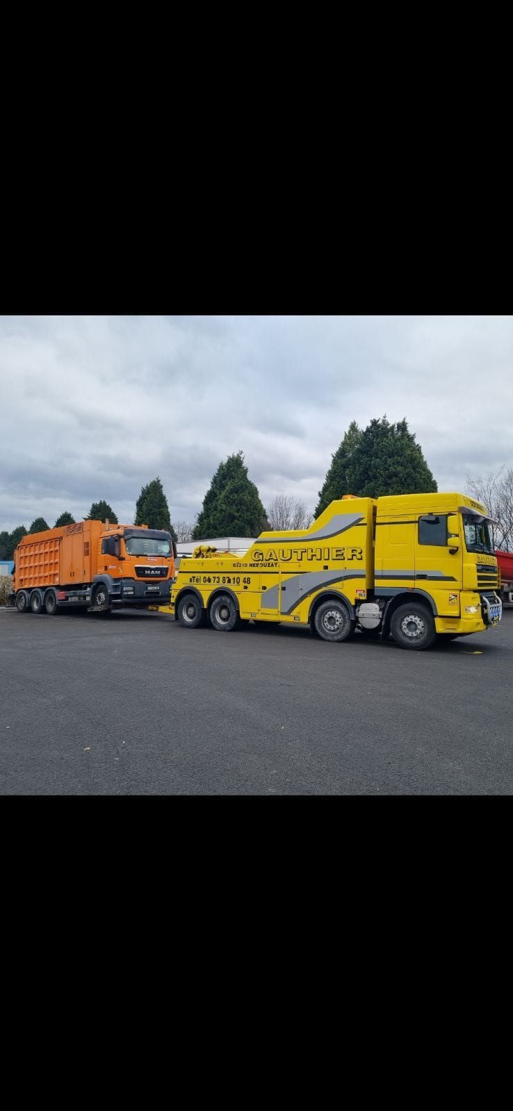 Camion de l'entreprise Garage Gauthier