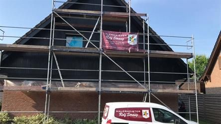 Malerarbeiten Hausfassade Vorher