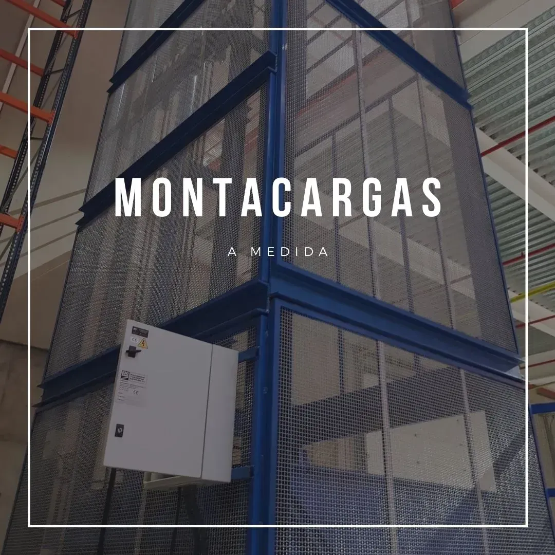 La palabra montacargas que esta en una imagen