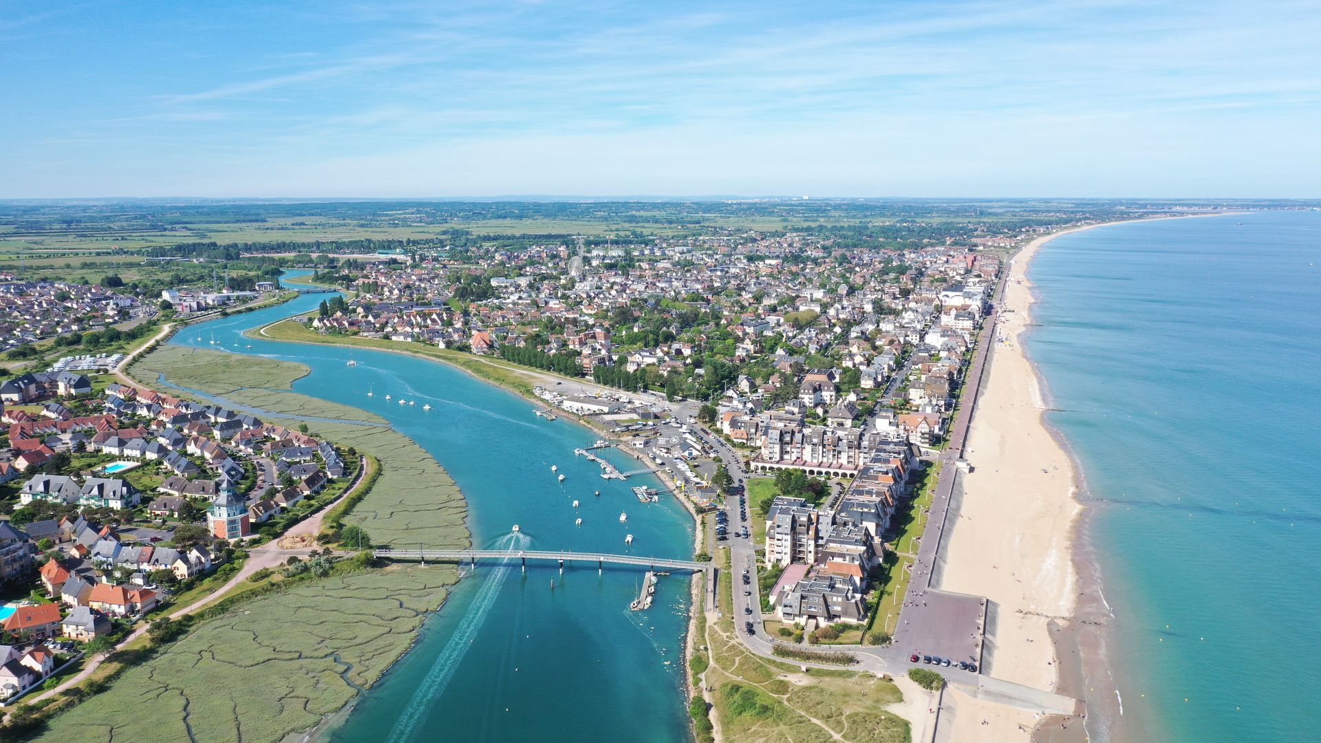 Vue aérienne de Cabourg