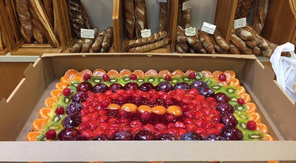 Grande tarte aux fruits