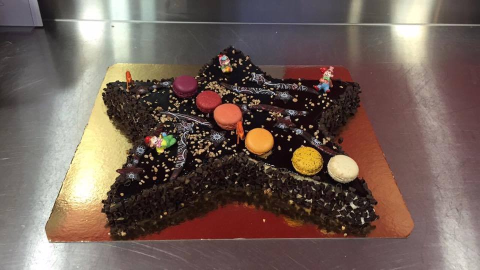 Gâteau chocolat étoile