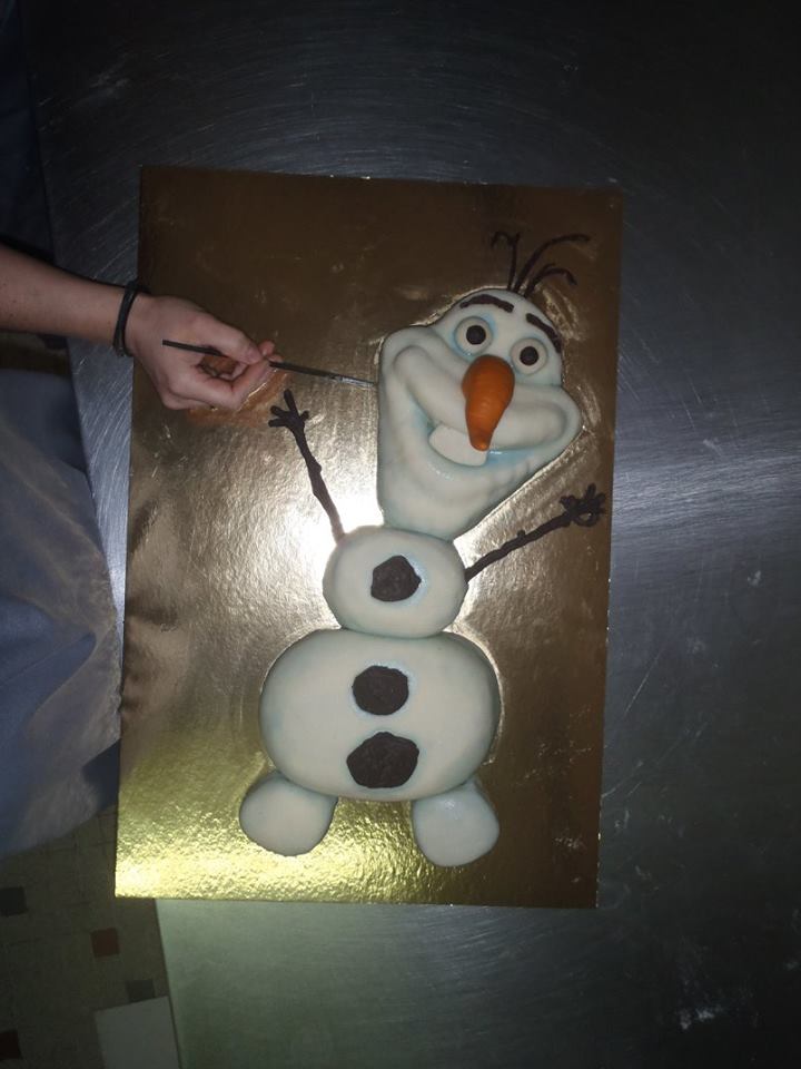 Gâteau la reine des neiges