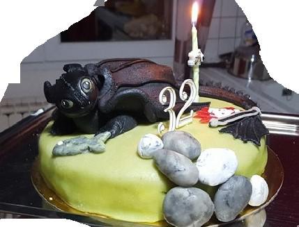 Gâteau Dragons