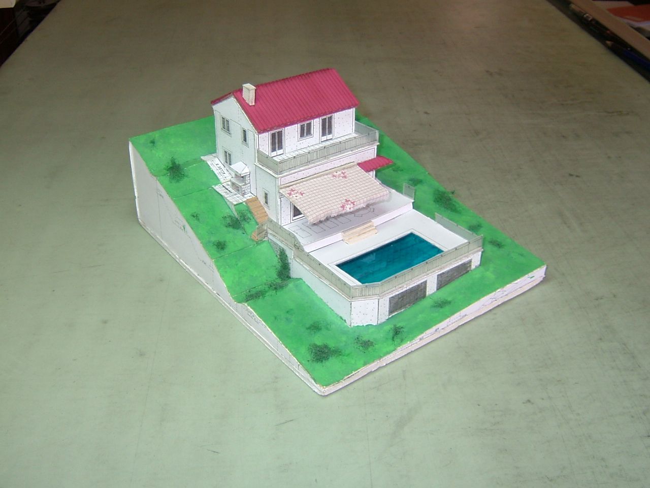 Maquette maison Ardeche