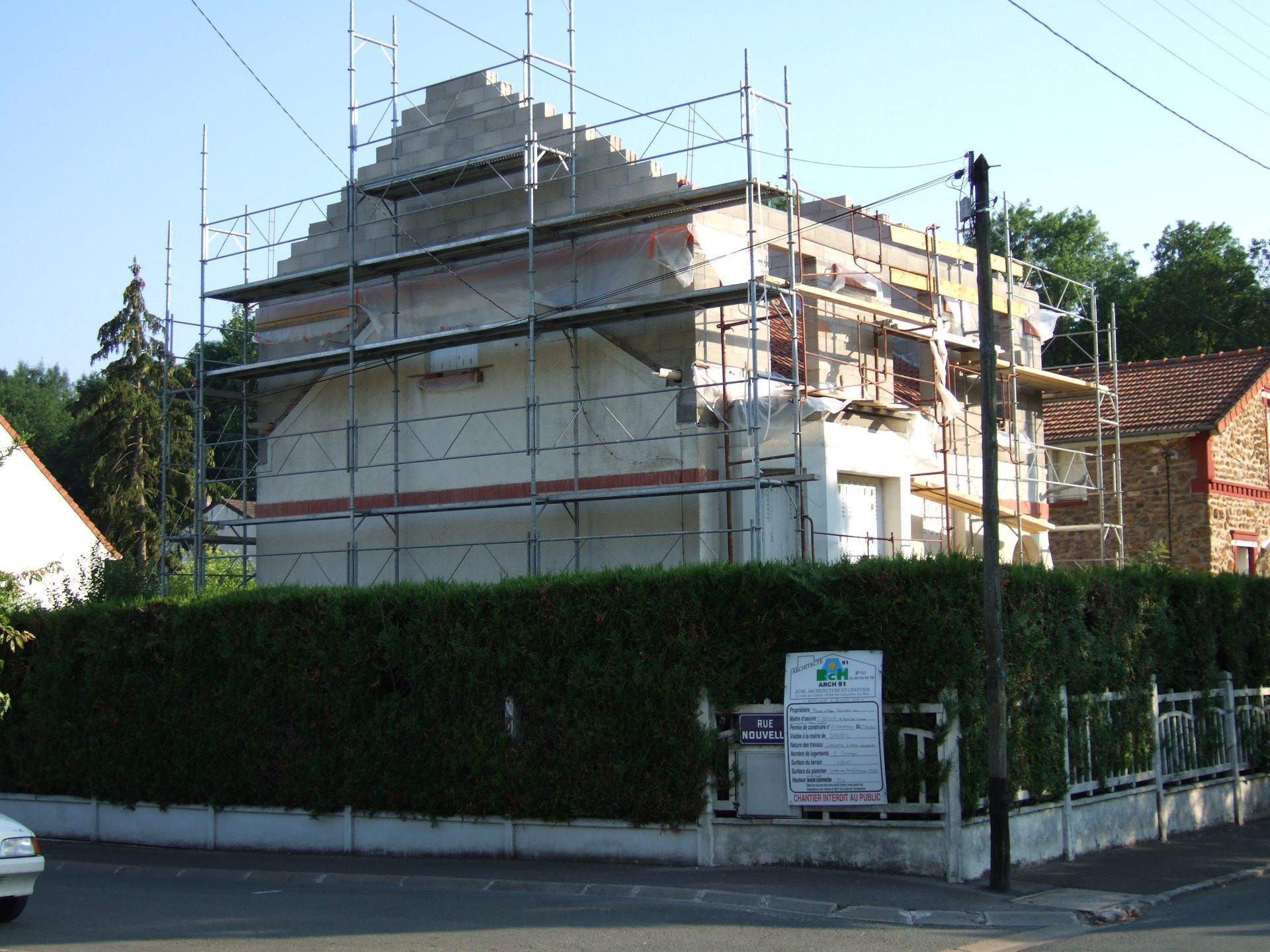 Surélévation maison chantier à Draveil 91