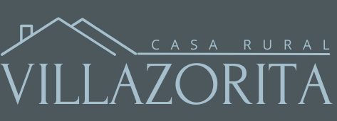 Un logotipo para casa rural villazorita con una casa en él.