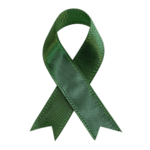 Boucle de ruban vert, symbole de sensibilisation.