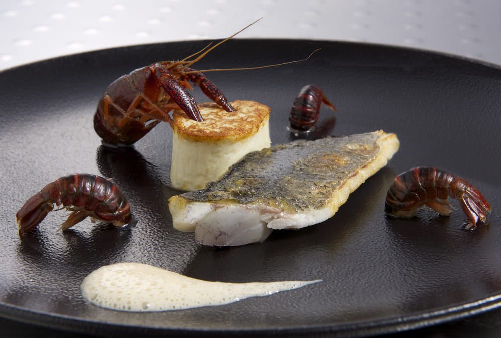 Assiette biscuit de brochet et bar
