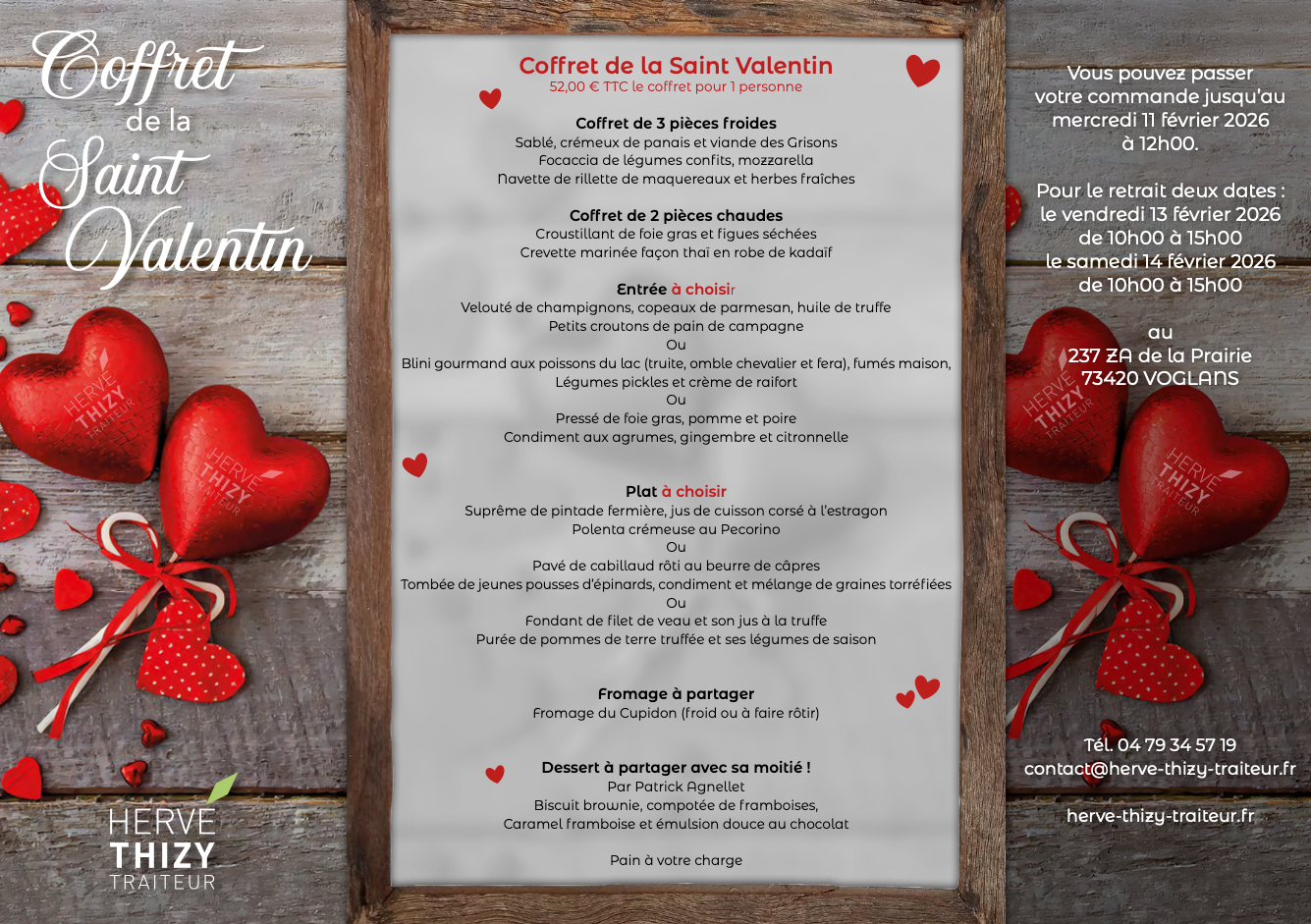 Coffrets spécials Saint Valentin 2026