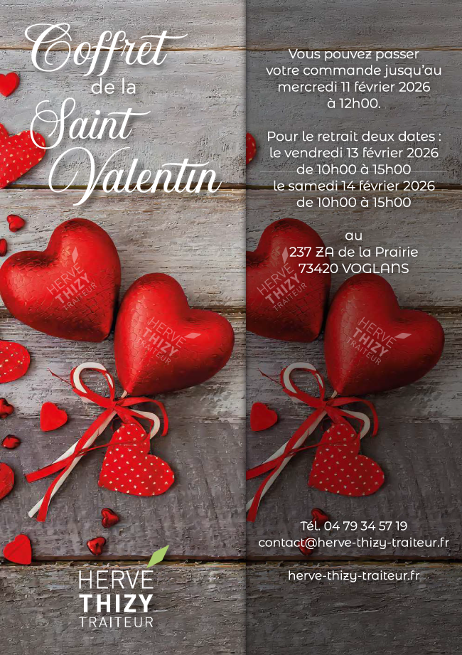 Présentation des coffrets spécials Saint Valentin 2026
