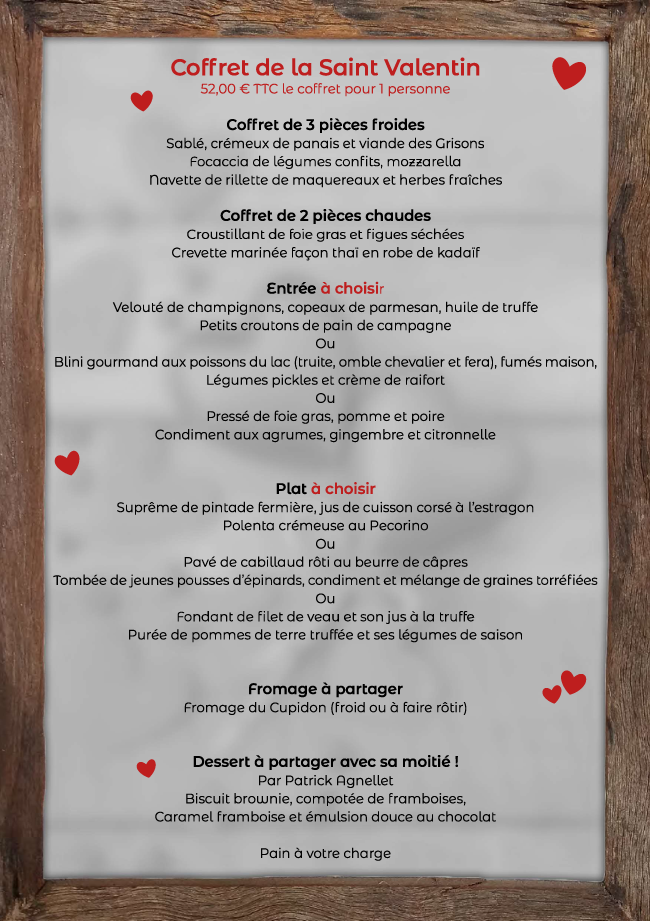 Coffrets spécials Saint Valentin 2026