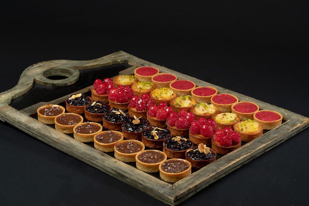Plateau de différentes tartelettes 