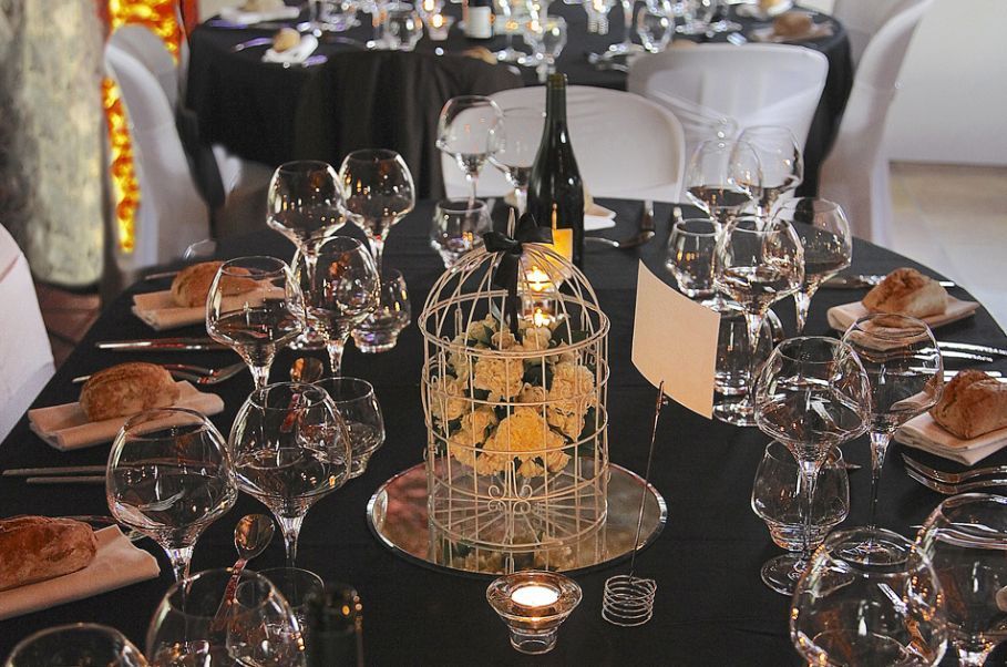Table de réception de mariage