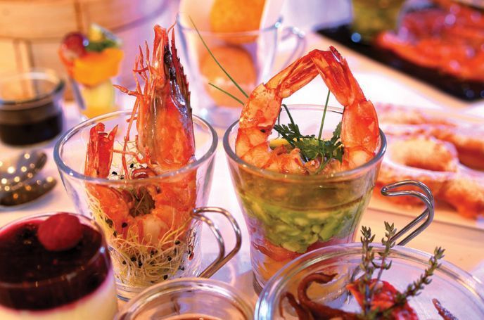 Verrines de crevettes