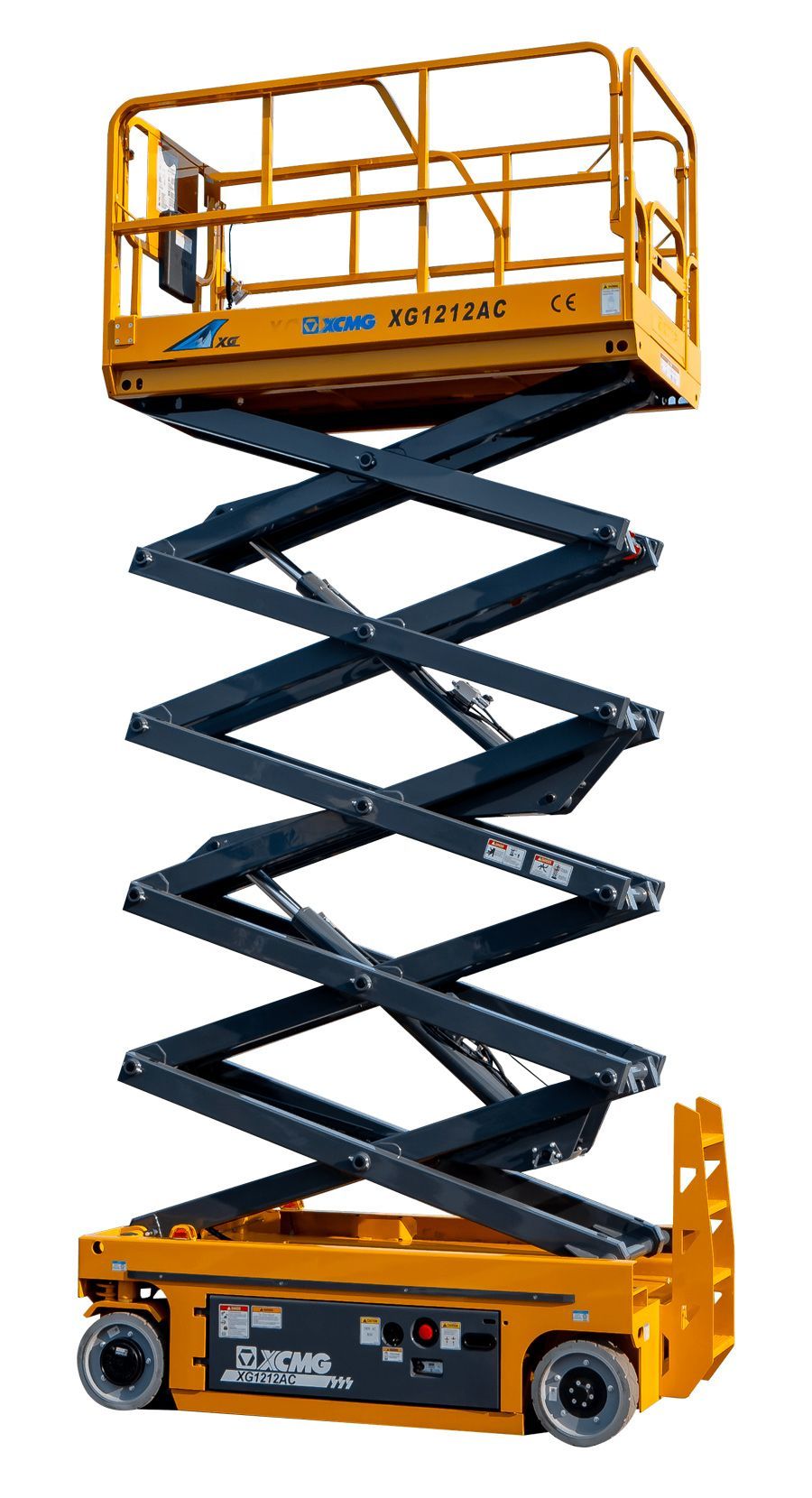 Nacelle ciseaux XCMG XG1212A – Hauteur de travail 11,75 mètres
