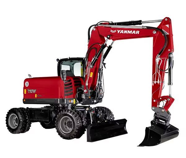 Pelle à pneus Yanmar BW110 – Terrassement 10–13 tonnes
