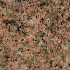 Primer plano de la textura de piedra moteada en tonos rosa, verde y negro.