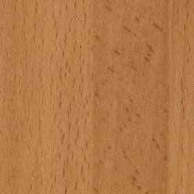 Primer plano de una superficie de madera de color marrón claro con vetas visibles y pequeñas marcas.