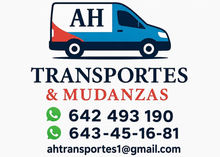 Logotipo de AH Transportes y Mudanzas