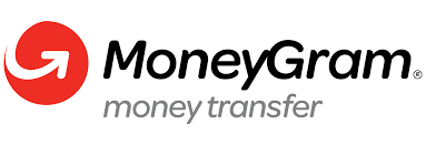 El logotipo de MoneyGram es una empresa de transferencia de dinero.