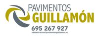 Un logotipo para pavimento guillemon con un número de teléfono.