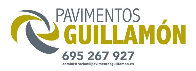 Un logotipo para pavimento guillemon con un número de teléfono.