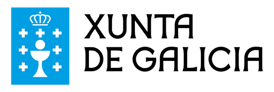 El logo azul y blanco de la Xunta de Galicia