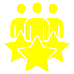 Icon Personen und Sterne