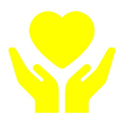 Icon Hände und Herz
