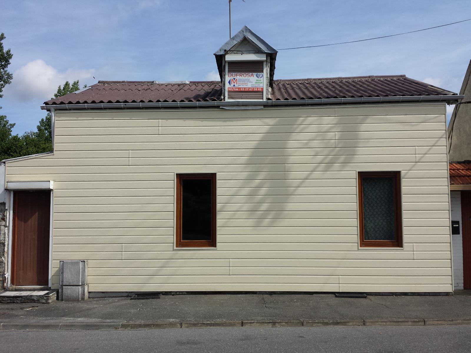 Pose de bardage maison