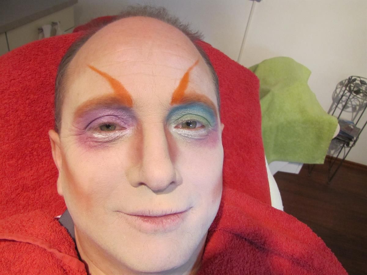 Der Hutmacher aus "Alice im Wunderland" Make Up Grundlage