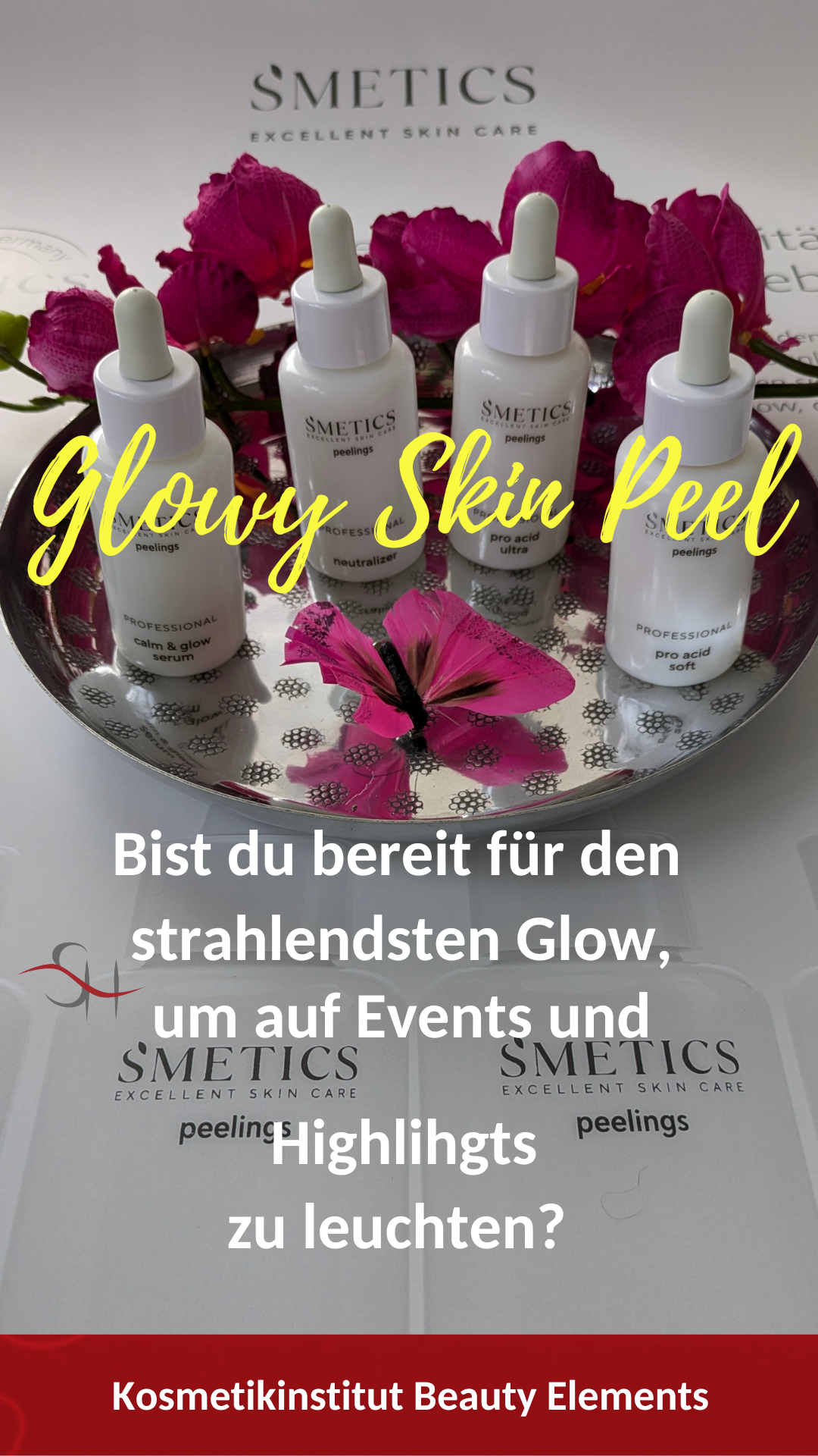 Eine Person hält eine Schachtel mit Beauty-Elementen in den Händen.